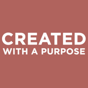 Created with a Purpose - Garment-Dyed Unisex Crewneck Sweatshirt Design