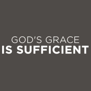 Gods Grace is Sufficient - Garment-Dyed Heavyweight T-Shirt Design