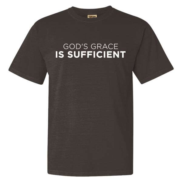 Gods Grace is Sufficient - Garment-Dyed Heavyweight T-Shirt Thumbnail