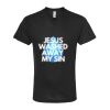 Unisex Poly-Rich V-Neck T-Shirt Thumbnail